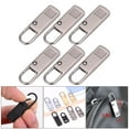 thumbnail image 4 of 6x metal desmontable etiquetas de cremallera de pestañas de reparación Gris L Hugo Etiquetas de cremallera de reparación negras, 4 of 10