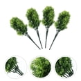 thumbnail image 5 of KAKOWELY 4 piezas de tallos de plantas artificiales para el hogar, decoración de mesa, arreglo floral, modelo de césped artificial, 5 of 5