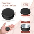 thumbnail image 2 of 30 Pack 0.5 Ounce Aluminum Tin Cans, 15 ml Aluminum Screw Lid Round Tin Container Bottle, for Lip Balm, 2 of 7