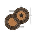thumbnail image 4 of VHC Brands Farmhouse Star Table Mat- Pot Holder- Woven Jute Trivet 15" Round, 4 of 11