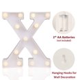 thumbnail image 2 of LED Marquee Letter Lights Sign, Light Up Alphabet Letter for Home Party Wedding Decoration X, 2 of 5