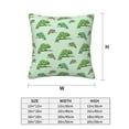 thumbnail image 2 of Throw Pillow Covers, cartoon chameleon cute lizard Soft Square Pillow Cases with Invisible Zipper for Couch Bed Sofa, Farmhouse Fall Home Decor 20"x20", 2 of 7