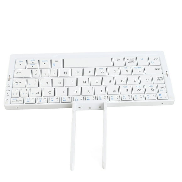Compact Folding Keyboard, Portable BT Keyboard, Rechargeable Folding Keyboard for Tablet Phone Laptop