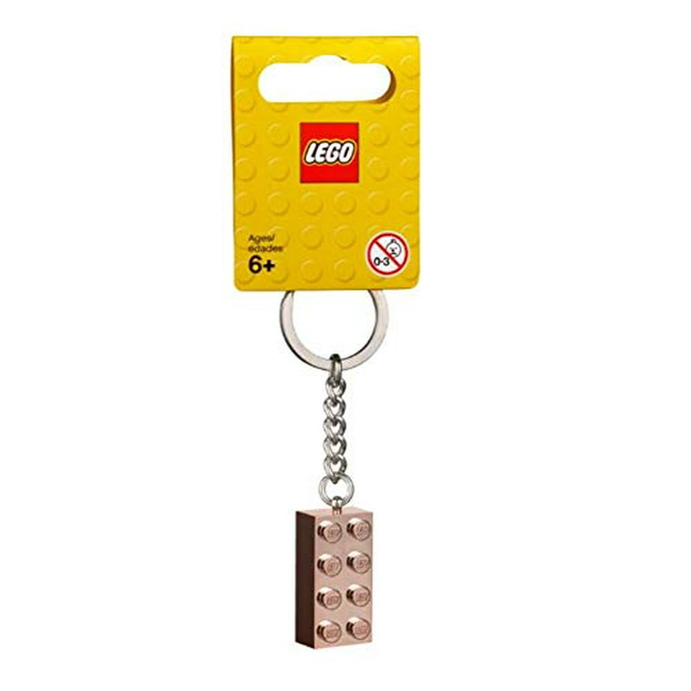 LEGO LEGO 2x4 Rose Gold Brick Key Chain (853793)