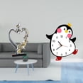 thumbnail image 2 of Figura de pingüino de pareja besándose, estatua coleccionable, adorno de escritorio, reloj de pared de madera, decorativo, encantador, alimentado por, 2 of 8