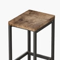 thumbnail image 5 of Modern High Top Table Set for 3, Rectangle Kitchen Dining Table Set Metal Frame, Small Space Counter Height Pub Bistro Set with 1 Table & 3 Stools, Natural, 5 of 8