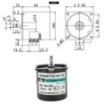 thumbnail image 3 of AC Synchronous Motor 14W Permanent Magnet 2Way High Torsion Central Shaft Bracket XD60KTYZ(2.5rpm/min AC220V), 3 of 4