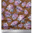 thumbnail image 1 of Soimoi Cotton Duck Fabric Geometric,Leaves & Rose Floral Fabric Prints By Yard 56 Inch Wide, 1 of 3