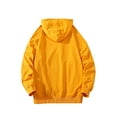 thumbnail image 2 of Gomelly Mens Sweatshirt Long Sleeve Hoodies Leisure Pullover Men Casual Sport Hooded Tops Drawstring Yellow L, 2 of 3