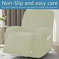thumbnail image 3 of Clearance! 4-Piece Super Soft Recliner Cover Milk Silk Fitted Recliner Chair Cover Solid Color Recliner Sofa Cover Washable Furniture Protector on Clearance Yellow, 3 of 8
