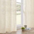 thumbnail image 5 of PHOENIGON Polyester Linen Textured Light Filtering Semi-Sheer Grommet Light weight Curtain Pair(Set of 2), 5 of 12