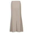 thumbnail image 5 of Trendy Women's High-Waisted Drawstring Maxi Skirt with Relaxed Fit Side Split Versatile for Everyday and Style, 5 of 5