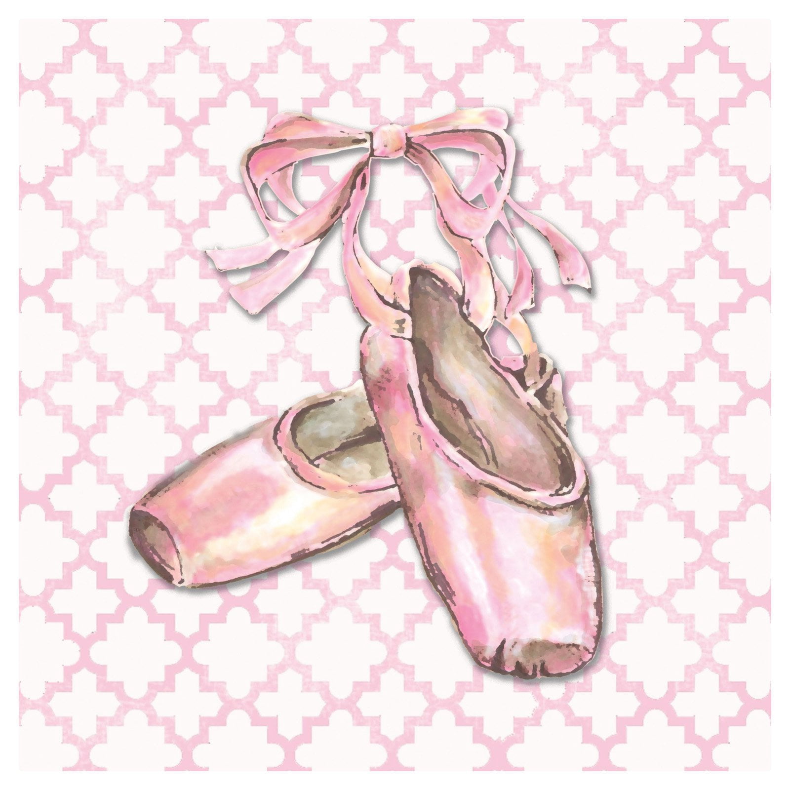 Marmont Hill "Ballet Trellis" by Reesa Qualia Painting Print on Wrapped Canvas