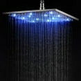 thumbnail image 4 of ALFI brand LED12S-BN Brushed Nickel 12" Square Multi Color LED Rain Shower Head, 4 of 9