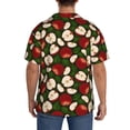 thumbnail image 3 of Sikiie Red Fruit Men's Cuban Shirt, Hawaiian Shirts, Business Casual Button Down Shirts, Short Sleeve Shirt-XX-Large, 3 of 5