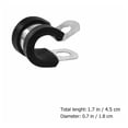 thumbnail image 2 of BESTYASH 10Ud Abrazaderas Para Tubo Inoxidable Con De Goma Color Negro, 2 of 5