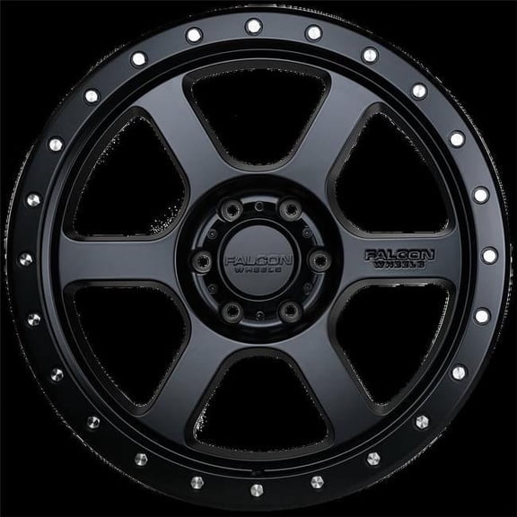 Falcon Wheels T1-7983-0-MBR 17 x 9 in. T1 Series Cast Aluminum Wheel, Matte Bronze with Black Ring