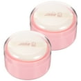 2pcs Body Powder Puffs Boxes Loose Powder Containers Dusting Powder Boxes with Puffs
