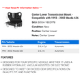 thumbnail image 2 of Center Lower Transmission Mount - Compatible with 1993 - 2002 Mazda 626 1994 1995 1996 1997 1998 1999 2000 2001, 2 of 2