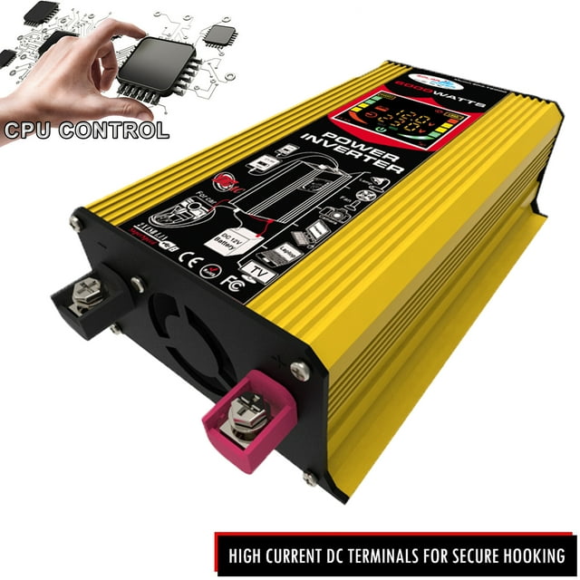 Modified Inverter,Inverter With 2.1a Sine Inverter 6000w 12v To 220v Usb Port Battery Port Battery Clips Converter Car Dual Usb Port Watt With 2.1a Dual Display Battery Clips Car Ci