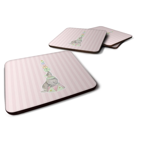 Circus Seal Foam Coaster Set of 4