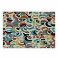 thumbnail image 1 of Psychedelic Cutting Board, Retro Theme Circle Pattern Evil Eyes Design Techno Trance Design Art Print, Decorative Tempered Glass Cutting and Serving Board, Small Size, Multicolor, by Ambesonne, 1 of 1