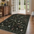 thumbnail image 3 of Alfombra BESBLEE con estampado animal floral 150 x 210 cm, color verde, 3 of 7