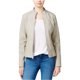 thumbnail image 1 of GUESS Chaqueta de moto de piel sintética para mujer, beige, mediana Guess Chaqueta de moto, 1 of 1