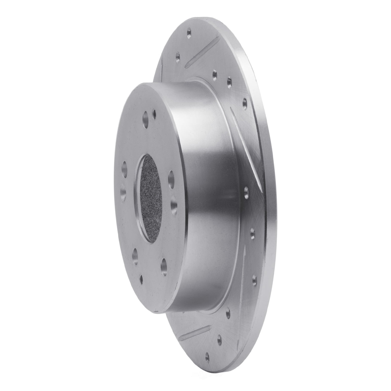 Dynamic Friction Company 631-59026L DFC Brake Rotor - Drilled And Slotted - Silver