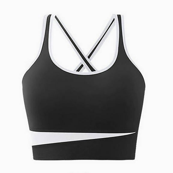 HomeGardon Minimizer Bras for Women,Wireless Bras for Women,Women's Yoga Clothes Drying Sports Bra No Steel Ring Beauty Running Fitness Shock-absorbing Sports Bra,S-L