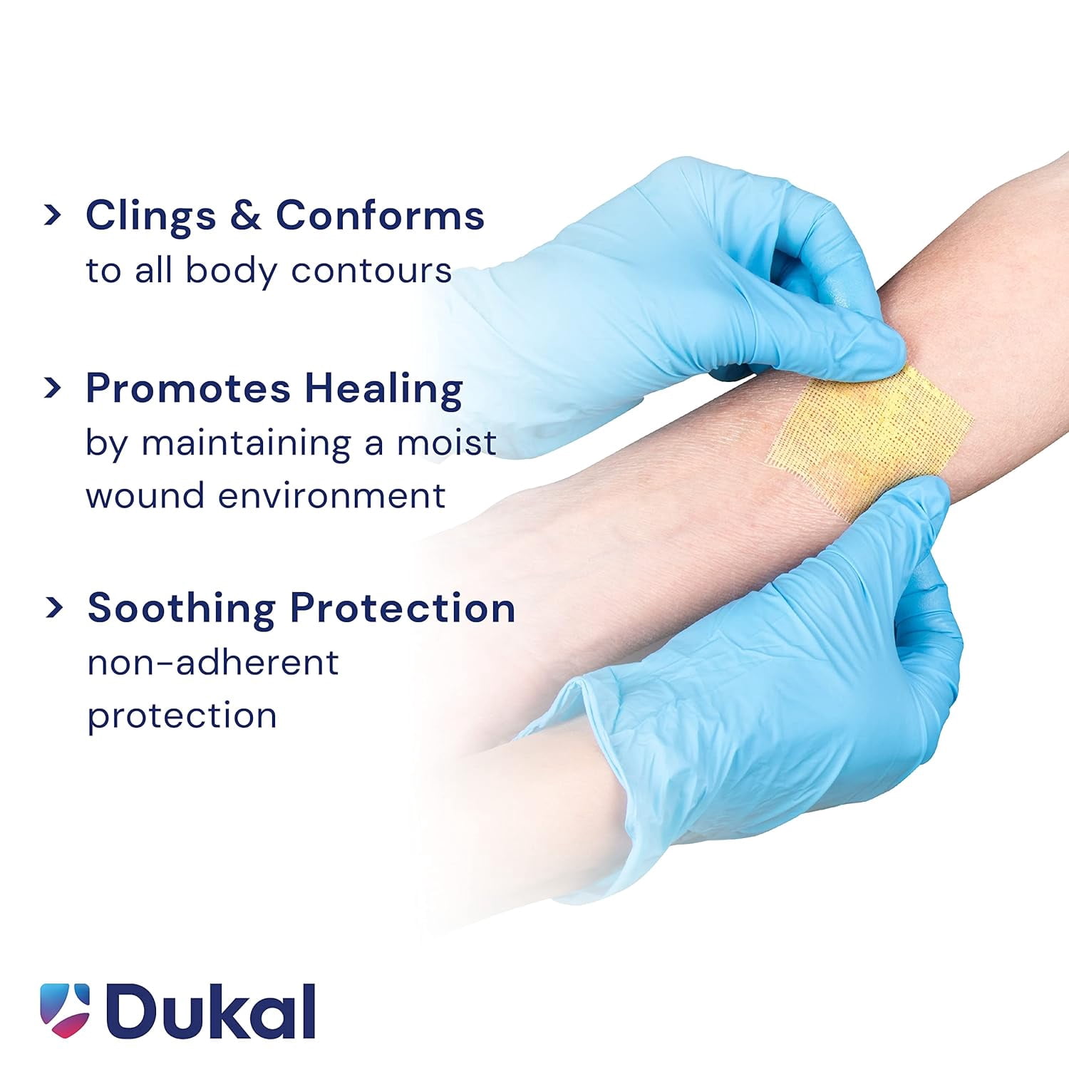 Dukal Xeroform Impregnated Dressing First Aid Gauze Pads, 5" x 9", 50 Count