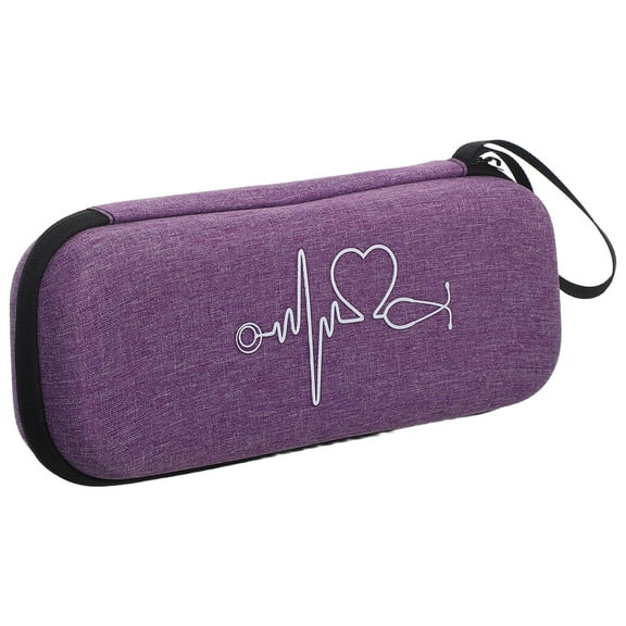 IBASETOY 1Set Stethoscope Travel Case Shockproof Storage Bag Purple for Doctors