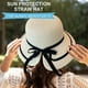 thumbnail image 5 of Sombrero de paja con lazo para mujer, de 56 a 58 cm de circunferencia, para verano, para playa, con ala grande, dividido, 5 of 5