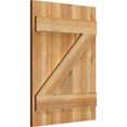 thumbnail image 2 of 21 1/2"W X 28"H Timbercraft Four 5 3/8" Boards Joined Board-N-Batten Shutters W/Z-Bar, Rough Sawn Western Red Cedar (Per Pair), 2 of 13