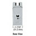 thumbnail image 4 of CRL Z812SC Satin Chrome Z-Series Square Type Flat Base Zinc Clamp for 1/2" Glass, 4 of 7
