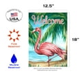 thumbnail image 2 of Toland Home Garden Hello Flamingo Bird Flag Double Sided 12x18 Inch, 2 of 5