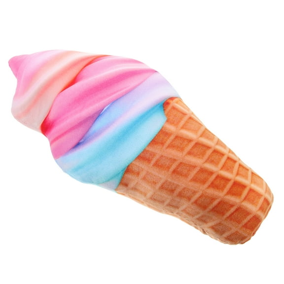 NICEXMAS Nicexmas Adorable Ice Cream Shaped Plush Throw Pillow for Decor