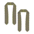 thumbnail image 2 of Logiee Mardi Gras Print Unisex Adult Graduation Stole Shawl 72" Long for Academic Commencements Shawl-Flattened, 2 of 7