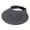 Dark Gray, variant on Sun Hats for Women Wide Brim Roll-Up Beach Ponytail Hat Packable Foldable Travel Straw Visor Solid Color Sunshade Hat All Hat Beige One Size