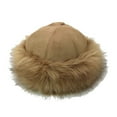 thumbnail image 2 of Women's Faux Fur Bucket Hat Winter Warmer Fisherman Cap, 2 of 7