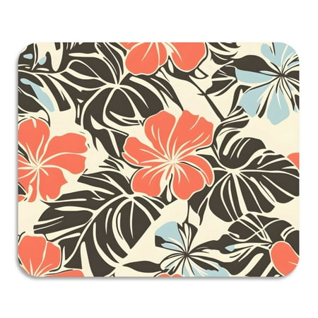 

ALAZA Dish Drying Mat for Kitchen Elegant Tropical Floral-t6 Counter Absorbent Draining Pad 15.7 x11.8