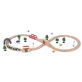 thumbnail image 5 of 2025 Track Expansion Pack with Bridge Compatibility Expandable Early Learning Wooden Toy Train Set for Kids, 5 of 5