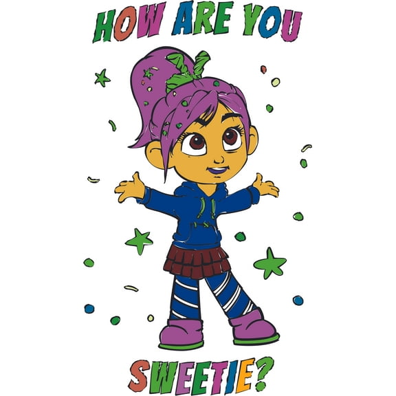 Sweetie Vanellope Wreck It Ralph Cartoon Decors Wall Sticker Art Design Decal for Girls Boys Kids Room Bedroom Nursery Kindergarten House Fun Home Decor Stickers Wall Art Vinyl Decoration (20x18 inch)