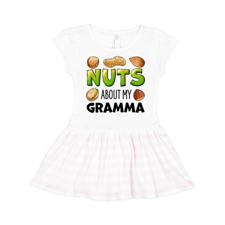 

Inktastic Nuts About My Gramma Peanut Almond Pistachio Gift Toddler Girl Dress
