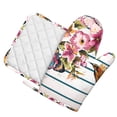 thumbnail image 2 of Disketp Bird And Floral Oven Mitts And Potholders Bbq Gloves-Oven Mitts And Pot Holders With Recycled Infill Silicone Non-Slip Cooking Gloves For Cooking Baking Grilling, 2 of 9