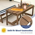 thumbnail image 5 of Gymax Kids Wood Picnic Table and Bench Set w/ Cushions Umbrella for Indoor Outdoor Blue, 5 of 10