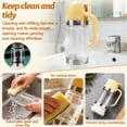 thumbnail image 4 of Honey Dispenser, 2026 Upgraded Glass No-Drip Bottle with Base & Handle, Mess-Free Pouring Syrup Container for Coffee, Tea, Salad(Yellow), 4 of 6