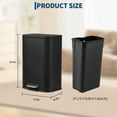thumbnail image 2 of Trash Can for Kitchen, Stainless Steel Garbage Can with Soft-Close Lid, Removable Inner Bucket, Fingerprint-Proof Recycling Bin for Home Office Bedroom, 2 of 7