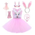 thumbnail image 1 of Pink Sequins Bunny Girl Cosplay Disfraz Niños pequeños Dibujos animados Conejo Tutu Vestido Trajes Bebé Niñas Fiesta de cumpleaños Pascua Ropa90 (2-3T) Gao Jinjia LED, 1 of 2