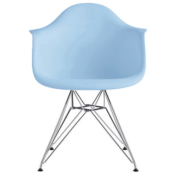 2xhome Blue Mid Century Modern Industrial Plastic Dining Chairs Eiffel Molded With Arms Armchair Chrome Metal Silver Legs Desk Accent Chair For Kitchen Furniture Office Living Room Dsw Walmart Com Walmart Com